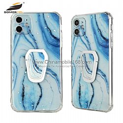 Funda Anti-Caída TPU+Acrílico Con Dibujo Y Soporte En Epoxy para iPhone12Pro/12Promax