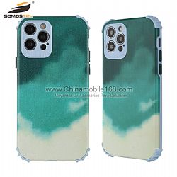 Funda Anti-Choqu TPU+PU Con Dibujo Impresión para iPhone12/12Pro/12ProMax