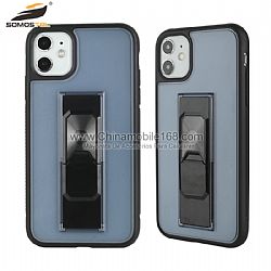 Funda TPU+PC En Color Multifunción Con Soporte Invisible Para iPhone12ProMax