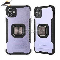 Funda TPU+Metal Serie Pinnacle Warrior En Color Espay Para iPhone12/12mini