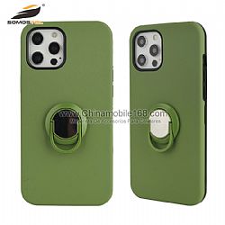 2 in 1 Macaron Invisible Bracket Mesh Shell for iPhone13/13Pro/13ProMax