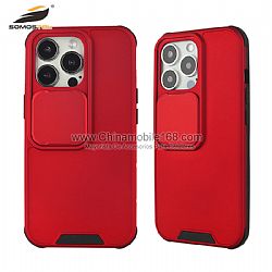 TPU+PC sliding window 2 in 1 mobile phone case for iPhone13mini