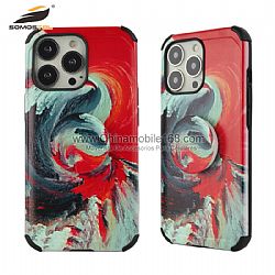 Armor 2 in 1 phone case with picture for iPhone13