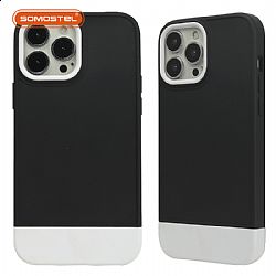 Half Contrast Color Injection TPU+PC Phone Case