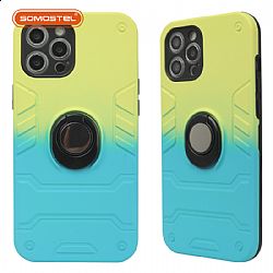 Jijin 360 with Back Support Oil injection Gradient Color TPU Phone Case