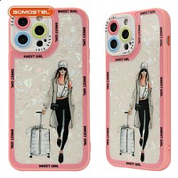 TongYan 2 in 1 Aifflex Shell Pattern Painting TPU+PC Phone Case