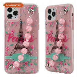 LiangTou Two-in-one Epoxy with Transparent Colorful Bracelet TPU+PC Phone Case