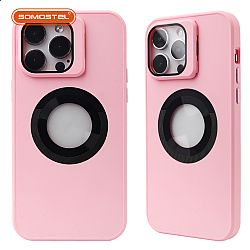 Concealed Lens brackets TPU+PC 2 in 1 with magnifying glass Phone Case