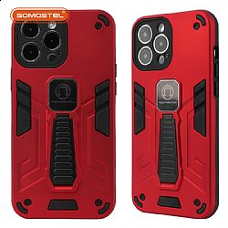 Precise hole TPU+PC 2 in 1 oil injection with Storage bracket phone case