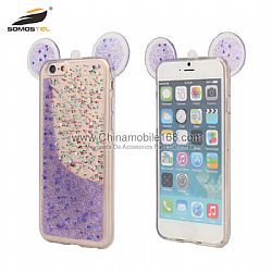 3D Mouse TPU Case + Epoxy With Butterfly designs phone case for iPhone 6