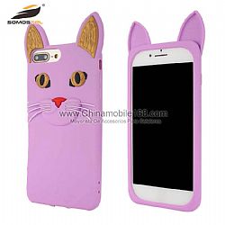 Fashion cute 3D big ears cat silicone case for Oppo F9/F9Pro