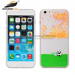 New arrival cute dolphin  swimming Phone Case  liquid clear for iPhone