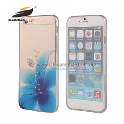 al por mayor Fundas Con Diamantes Interiores serie de muchacha suave de TPU caso para iPhone 6