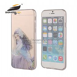 al por mayor Fundas Con Diamantes Interiores serie de muchacha suave de TPU caso para iPhone 6