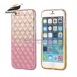 TPU  Diseno de Corderos Con Colores De Gradientes y Diamantes Fundas para iphone 6 6s