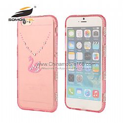 Hot Selling TPU With Three Rows Diamond phone Case for iPhone 6s