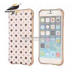 venta al por mayor TPU Galvanoplastia Anti-Shock pintado Diseño de Gypsophila Fundas para iPhone 5s