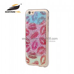 wholesale Gel TPU Quicksand Liquid Transparent Back Cover Phone Case for iPhone 6s