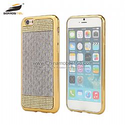 Plating Diamond Rhinestone Soft Plus velvet Phone Case  For iPhone