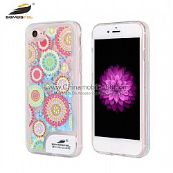 Hot Sale Luminous Quicksand  TPU LED Light Flash Phone Case For iphone  6s