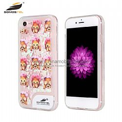 Hot Sale Luminous Quicksand  TPU LED Light Flash Phone Case For iphone 7