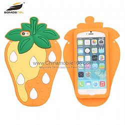 3D Cute Cartoon Strawberry Soft Silicone Phone Case Back Cover For iPhone 7 7 Plus
