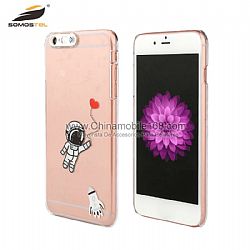 Wholesale Transparent Cartoon Called Sense LED Light Phone Case For iPhone 6 6s