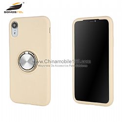 360 degree rotate magnetic finger ring soft flexible liquid TPU protector case