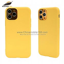Macaron series1.3MM frosted fine hole cellphone cases for iPhone11/iPhone11Pro/iPhone11ProMax