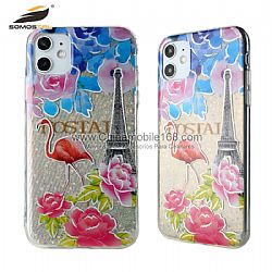 Funda En TPU+PC Duro Con Dibujo IMD Brillante Y Galvanoplastio para iPhone12