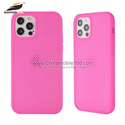 Funda TPU En Hueco De Malla Con Aceite De Goma Para iPhone12/12Mini/12Pro/12ProMax