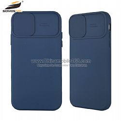 Fundas TPU+ fibra del teléfono de protección de la cámara deslizante para iPhone12/Samsung A10S