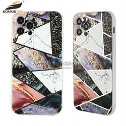 Funda 1.6mm TPU Plana Galvanoplastia Dual Caras De IMD En Dibujo Colorido Para iPhone12/12mini