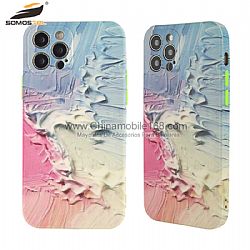 Funda TPU Flexibilidad Con Botones De Colores Contrastes Y Hueco Exacto Para iPhone12