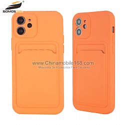 Funda TPU+PU Con Hueco Excto De Cámera Y Ranura De Tarjeta gran venta