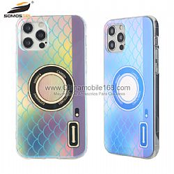 Blu-ray IMD+ colorful half-pack double-sided IMDTPU phone case