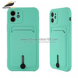 Funda 2.0mm TPU Con Ranura De Sacar Tarjeta Fácilmente Para iphone12