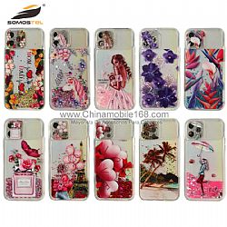 Fundas moving liquid quicksand para niñas y mujeres para iPhone12/12mini