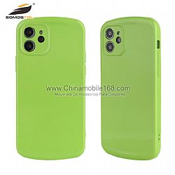 Fundas 2.5mm TPU+ fibra del teléfono de protección de la cámara deslizante Para iPhone12ProMax