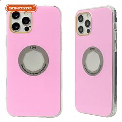 Double-Sided Flat IMD Electroplating  TPU colorful picture leak logo hole Phone Case