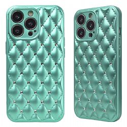 Diamond pattern Oil injection+Inlaid Diamond  TPU Phone Case