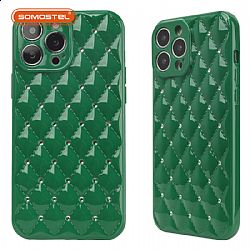 Diamond pattern Injection Molding+Inlaid Diamond TPU Phone Case