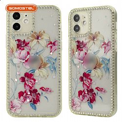 Precise Hole Inlaid Diamond Epoxy Painting TPU+Acrylic Phone Case