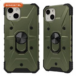 WenJie Ring Rear Holder  Oil Spraying TPU+PC Phone Case