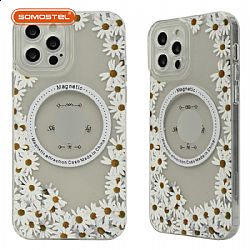 Transparent Magnetic Attraction Painting TPU Phone Case
