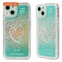 JingZuanWang con Hoja de Láser Polvo Brillante TPU Funda de Teléfono