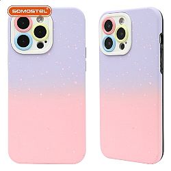 XingChen 3 en 1 TPU+PC Inyección de aceite Funda para teléfono Gradiente