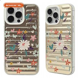 2.0 ripple pattern IMD TPU Detachable lens frame phone case