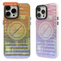 2.0 Blue light IMD ripple pattern TPU Detachable lens frame phone case