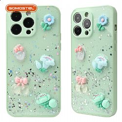High quality epoxy resin decoration TPU+PC degradable mobile phone cases